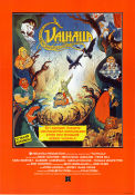 Valhalla 1987 movie poster Peter Madsen Animation Denmark Find more: Vikings