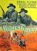 Virginia City 1940 movie poster Errol Flynn