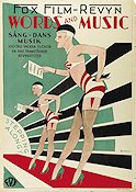 Words and Music 1929 movie poster James Tinling Eric Rohman art Musicals
