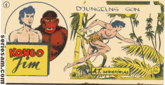 Kongo-Jim 1954 nr 1 omslag serier