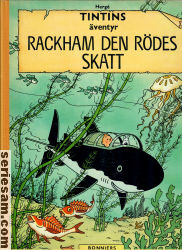 Tintins äventyr Bonniers 1962 nr 4 omslag serier
