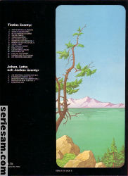Tintin och Hajsjön 1972 (baksidan)
